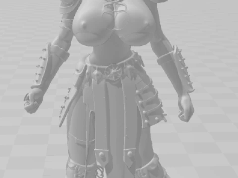 Bonecos 3d style manga anime women lolli astrid dragon train style caricato 3D Print Model