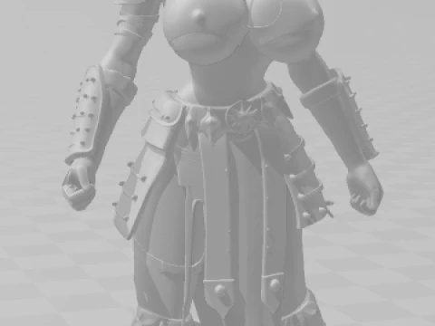 Bonecos 3d style manga anime women lolli astrid dragon train style caricato 3D Print Model