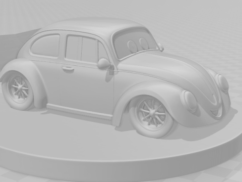 Bonecos 3d stil manga anime araba yarışı dragrace tarzı karikatür 3D Baskı Modeli