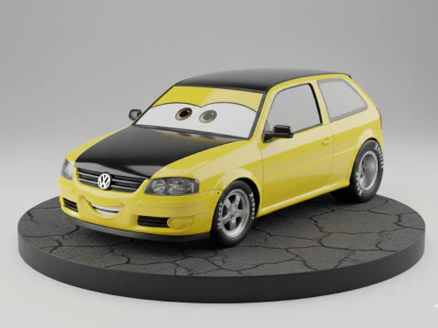 Bonecos 3D 스타일 만화 애니메이션 자동차 경주 드래그레이스 스타일 카리카토 3D 프린트 모델