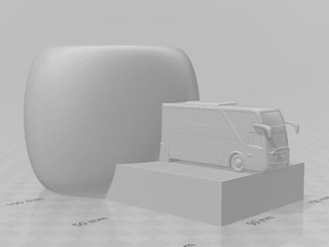 Bonecos 3d style manga anime car race pen holder bus style caricato 3D Print Model