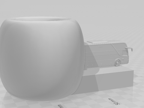 Bonecos 3d style manga anime car race pen holder bus style caricato 3D Print Model