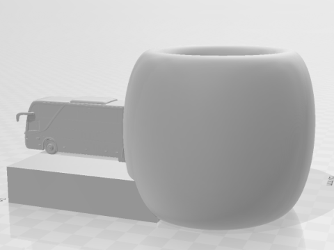 Bonecos 3d style manga anime car race pen holder bus style caricato 3D Print Model