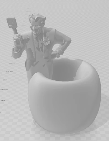 Bonecos 3d style manga anime joker pen holder coringa style caricato 3D Print Model .c4d .max .obj .3ds .fbx .stl .blend 