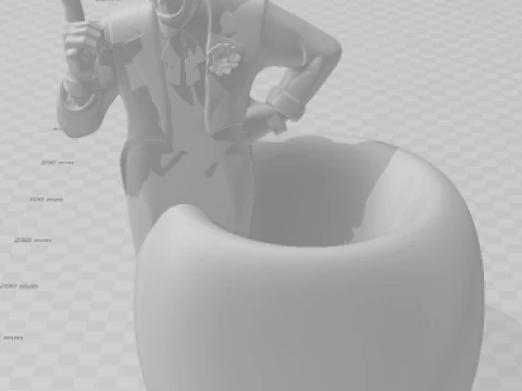 Bonecos 3d style manga anime joker pen holder coringa style caricato 3D Print Model