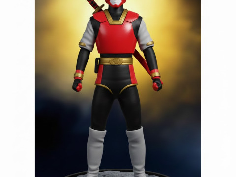 Bonecos estilo 3d manga anime ninja estilo jiraya caricato Modelo de impresión 3D