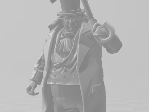 Bonecos 3d style manga anime dc heroes pinguin style caricato 3D Print Model