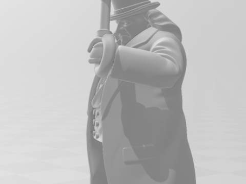 Bonecos 3d style manga anime dc heroes pinguin style caricato 3D Print Model