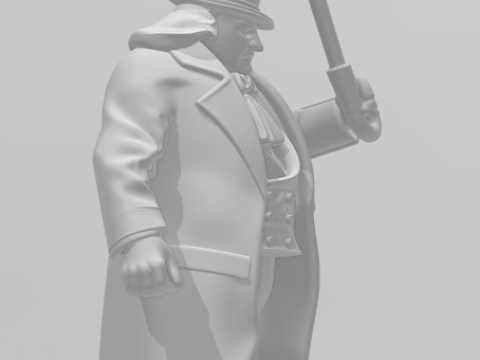 Bonecos 3d style manga anime dc heroes pinguin style caricato 3D Print Model