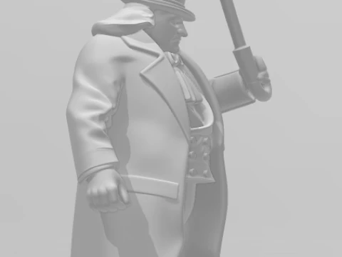 Bonecos 3d style manga anime dc heroes pinguin style caricato 3D Print Model