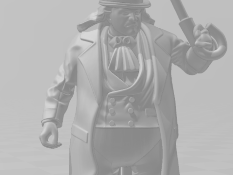 Bonecos 3d style manga anime dc heroes pinguin style caricato 3D Print Model