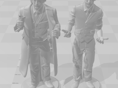 Bonecos 3d style manga anime dc heroes joker coringa style caricato 3D Print Model