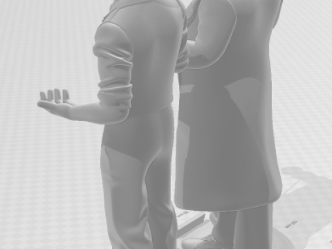 Bonecos 3d style manga anime dc heroes joker coringa style caricato 3D Print Model