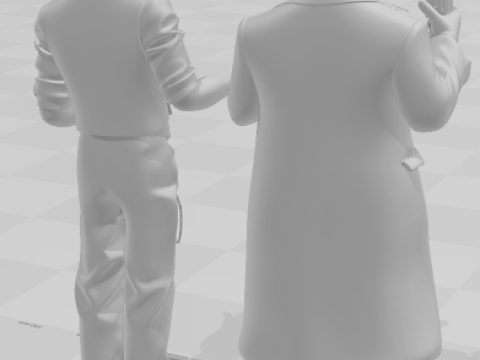 Bonecos 3d style manga anime dc heroes joker coringa style caricato 3D Print Model