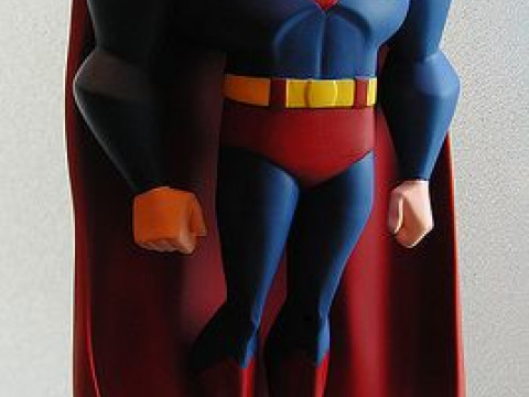 Bonecos stile 3d manga anime dc Heroes stile superman caricato Modello di stampa 3D