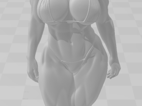 Bonecos 3d style manga anime women lolli style caricato Modello di stampa 3D