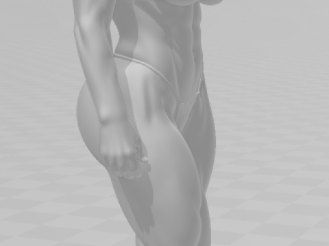 Bonecos 3D-Stil Manga Anime Frauen Lolli-Stil Caricato 3D Druckmodell