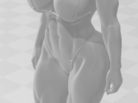 Bonecos 3d style manga anime women lolli style caricato 3D Print Model