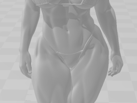 Bonecos 3D-Stil Manga Anime Frauen Lolli-Stil Caricato 3D Druckmodell