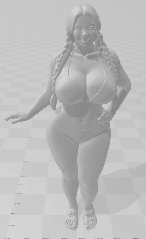 Bonecos 3d style manga anime women lolli style caricato 3D Print Model .c4d .max .obj .3ds .fbx .stl .blend 