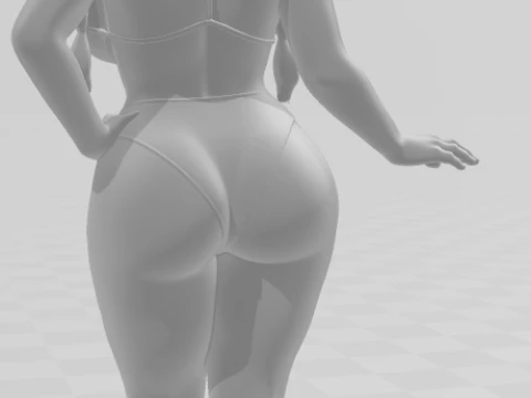 Bonecos 3d style manga anime women lolli style caricato 3D Print Model