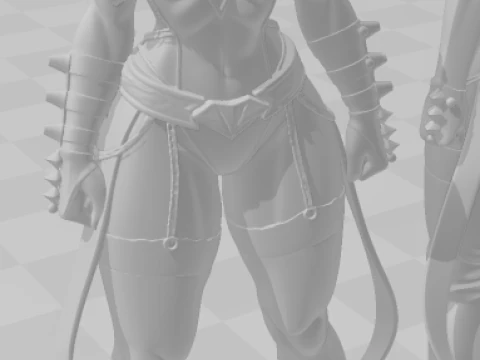 Bonecos 3d style manga anime women lolli style caricato 3D Print Model