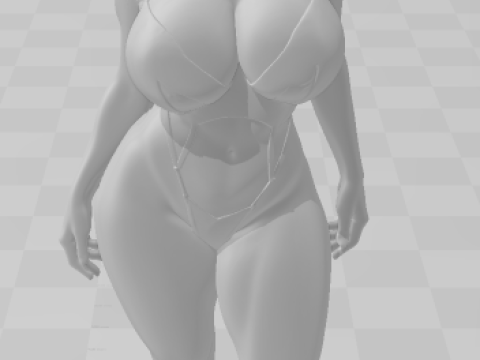 Bonecos gaya 3d manga anime wanita gaya lolli caricato Model Cetak 3D