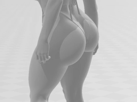 Bonecos 3d style manga anime women lolli style caricato 3D Print Model