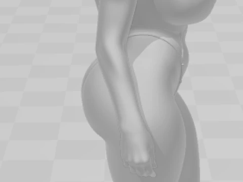 Bonecos 3d style manga anime women lolli style caricato 3D Print Model