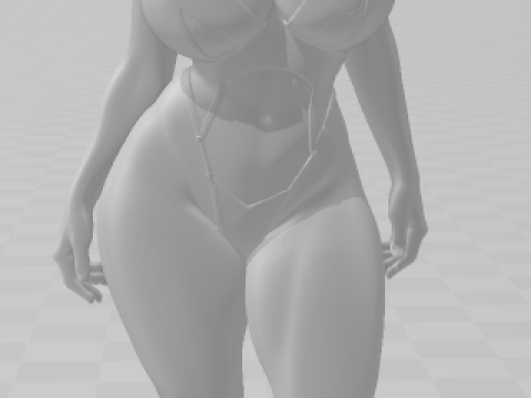 Bonecos estilo 3d manga anime mujeres estilo lolli caricato Modelo de impresión 3D