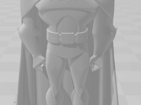Bonecos 3d style manga anime dc heroes batman style caricato 3D Print Model