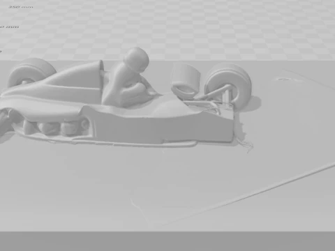 Bonecos 3d style manga anime car race f1 senna style caricato 3D Print Model