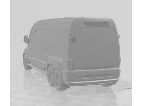 Bonecos 3D-Stil Manga Anime Auto LKW Wohnmobil Van Bus Stil Caricato 3D Druckmodell