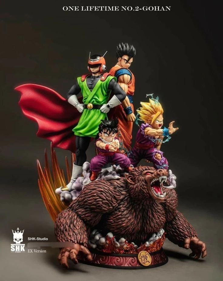Bonecos 3d style manga anime pen holder dragon ball style caricato 3D Print Model .c4d .max .obj .3ds .fbx .stl .blend 