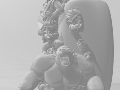 Bonecos 3D-Stil Manga Anime Stifthalter Dragon Ball Stil Caricato 3D Druckmodell