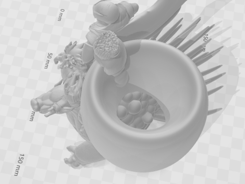 Bonecos 3D-Stil Manga Anime Stifthalter Dragon Ball Stil Caricato 3D Druckmodell