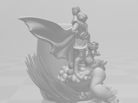 Bonecos 3D-Stil Manga Anime Stifthalter Dragon Ball Stil Caricato 3D Druckmodell