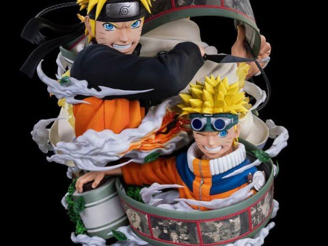 Bonecos 3D styl manga anime naruto caricato Model do druku 3D