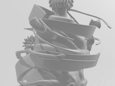 Bonecos 3d style manga anime naruto style caricato 3D Print Model