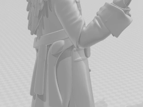 Bonecos 3d style manga anime jack sparrow pirate caribian style caricato 3D Print Model