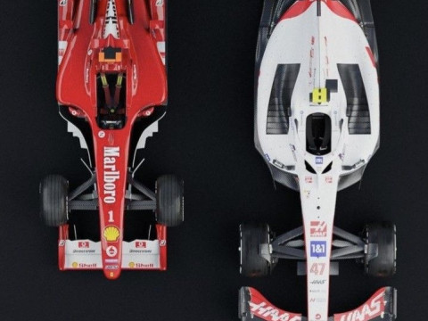 Bonecos gaya 3d manga anime balap mobil f1 drive caricato gaya Schumachers Model Cetak 3D