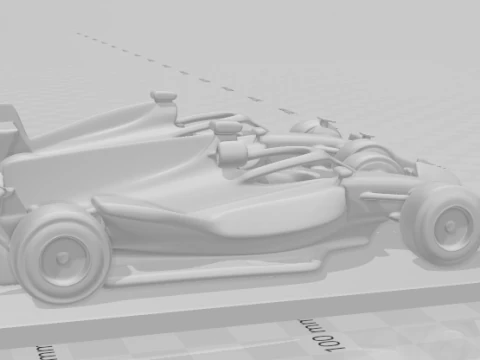 Bonecos 3d style manga anime car race f1 vs indycar style caricato 3D Print Model
