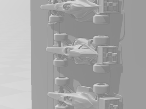 Bonecos 3d стиль манга аниме автогонки f1 стиль Макларена карикато 3D Принт Модель