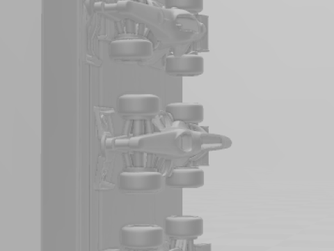 Bonecos 3d стиль манга аниме автогонки f1 стиль Макларена карикато 3D Принт Модель