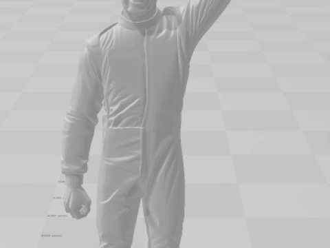 Bonecos 3d style manga anime car race f1 driver daniel riccardo style caricato 3D Print Model