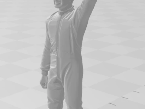 Bonecos 3d style manga anime car race f1 driver daniel riccardo style caricato 3D Print Model