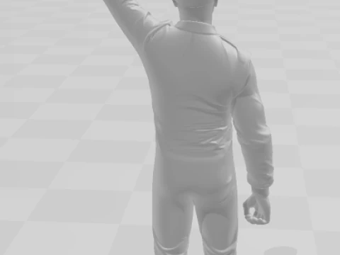 Bonecos 3d style manga anime car race f1 driver daniel riccardo style caricato 3D Print Model