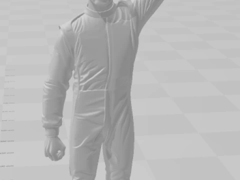 Bonecos 3d style manga anime car race f1 driver daniel riccardo style caricato 3D Print Model