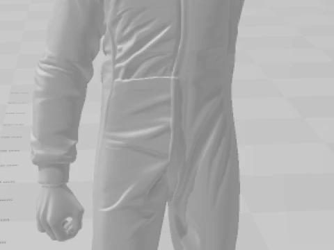 Bonecos 3d style manga anime car race f1 driver daniel riccardo style caricato 3D Print Model