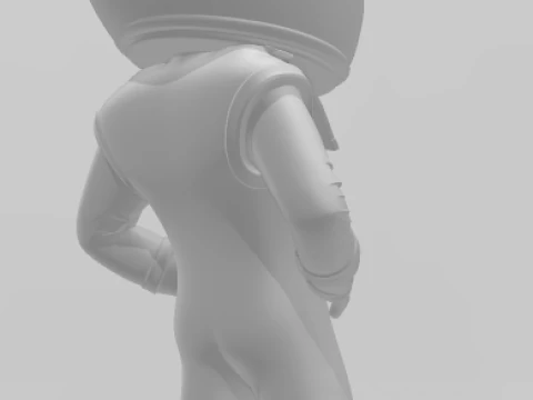 Bonecos 3d style manga anime car race f1 driver lewis hamilton style caricato 3D Print Model